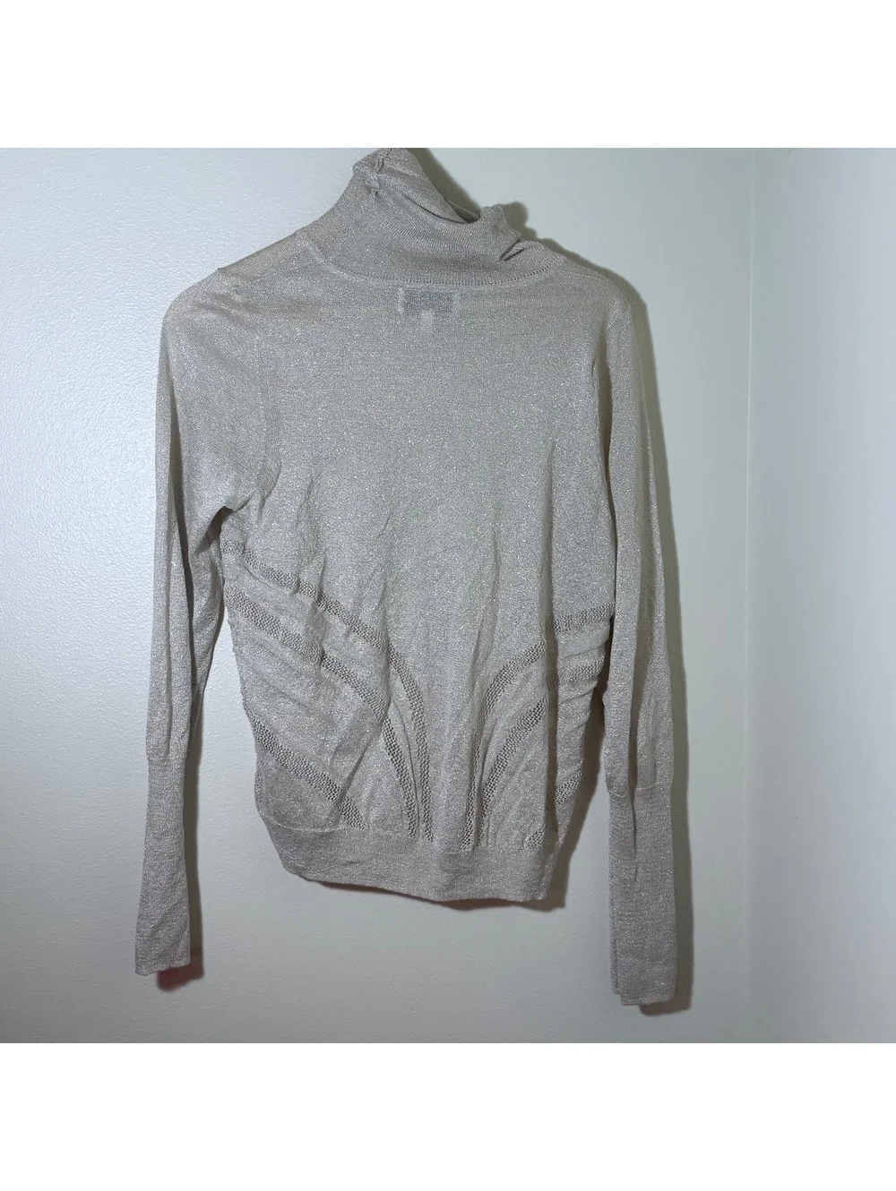 Anthropologie Angel of the North Savine beige turtleneck sweater